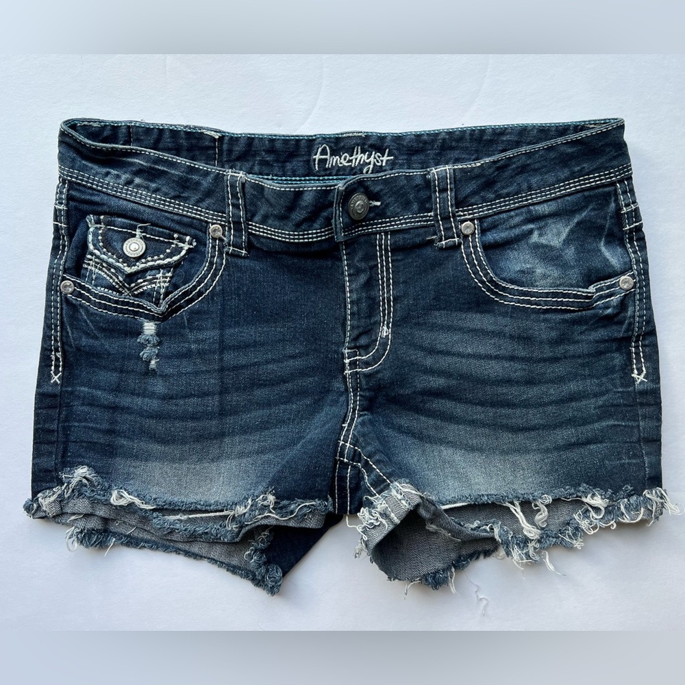 Size 11 Amethyst Dark Blue Denim Shorts